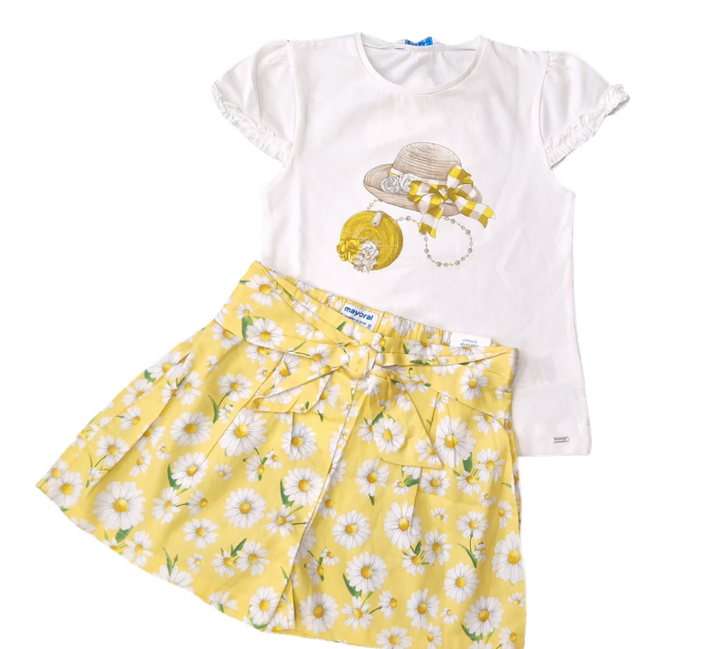 Mayoral Girls Shorts & T-Shirt Set - 3001 & 3279