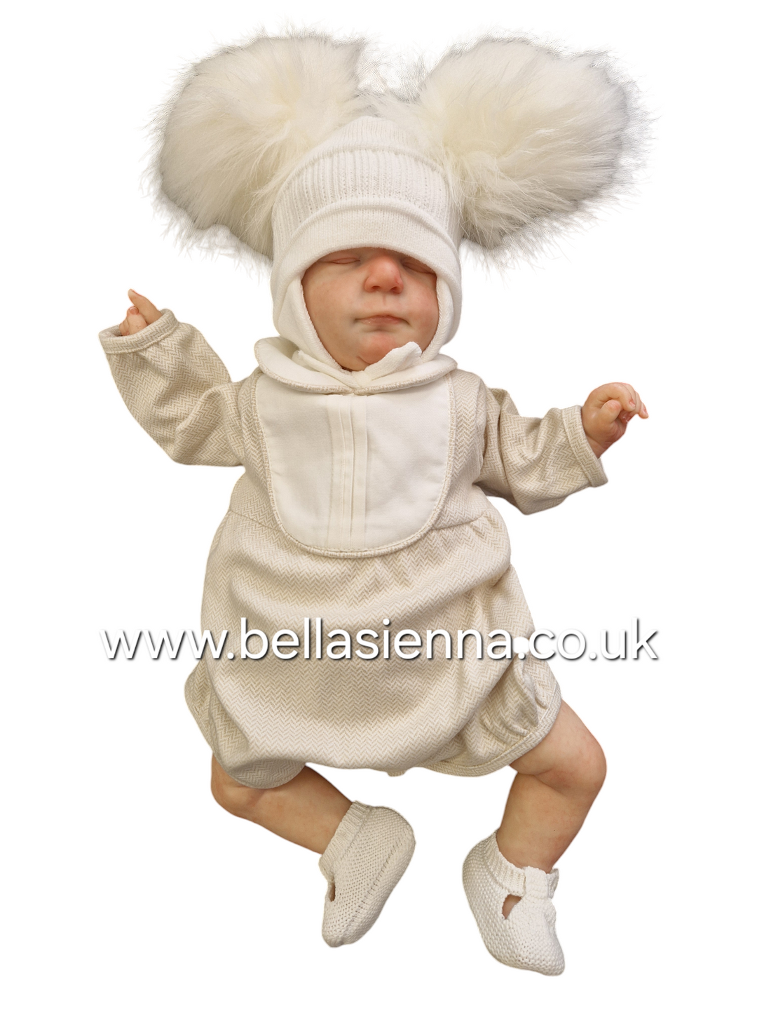 Basmarti Unisex Beige & Ivory Romper - 24903