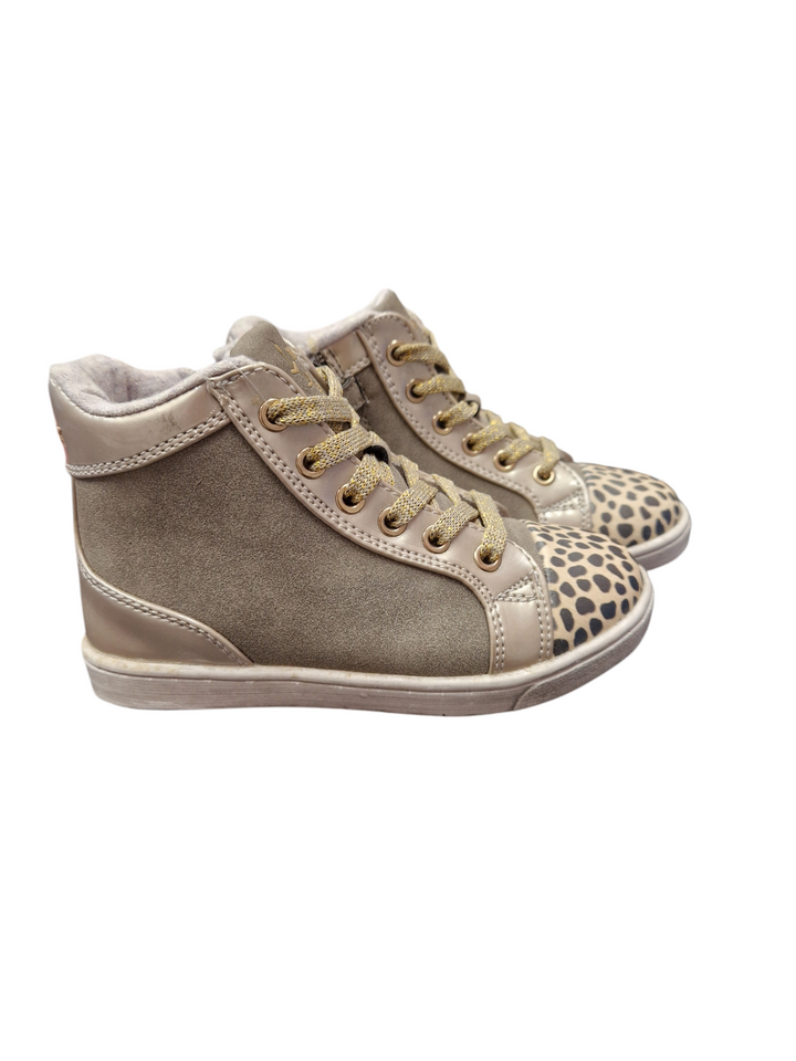 Mayoral Girls High Top Trainers Boots - Taupe