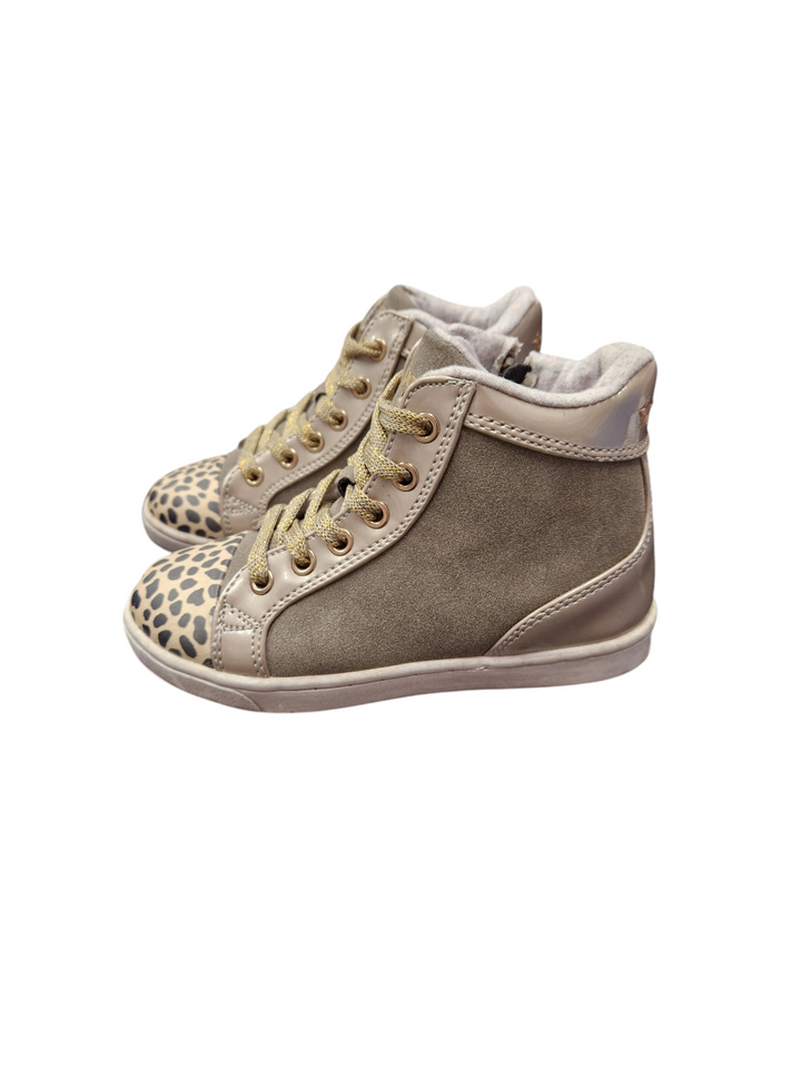 Mayoral Girls High Top Trainers Boots - Taupe