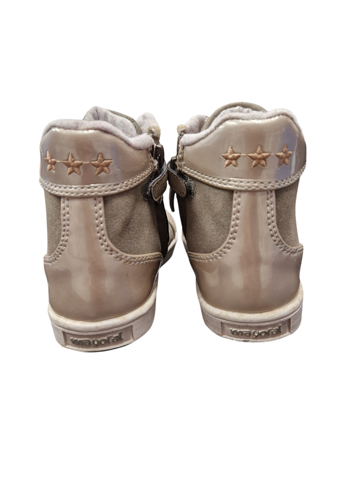 Mayoral Girls High Top Trainers Boots - Taupe