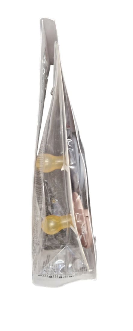 Bibs Colour Collection Pack Of Two Dummies - Blush Pink & Grey