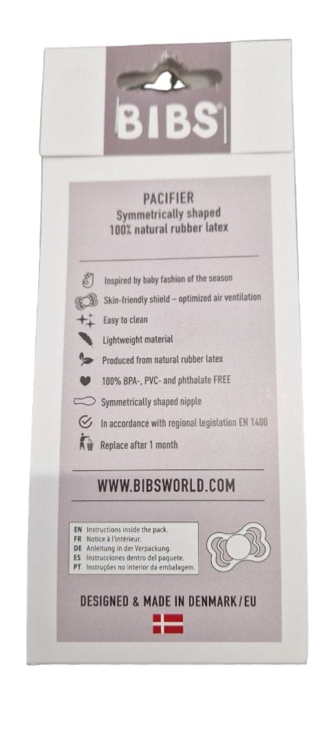 Bibs Supreme Collection Pack Of Two Dummies - Baby Blue & Charcoal Grey