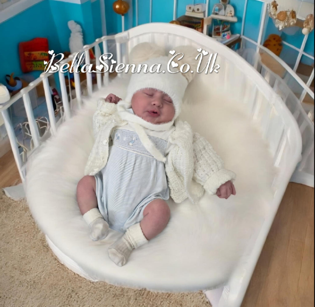 Jamiks Ivory Unisex Knitted Hat - Perlita