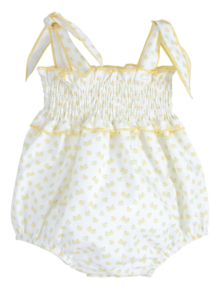 Calamaro Baby Girls Apple Romper - 32471