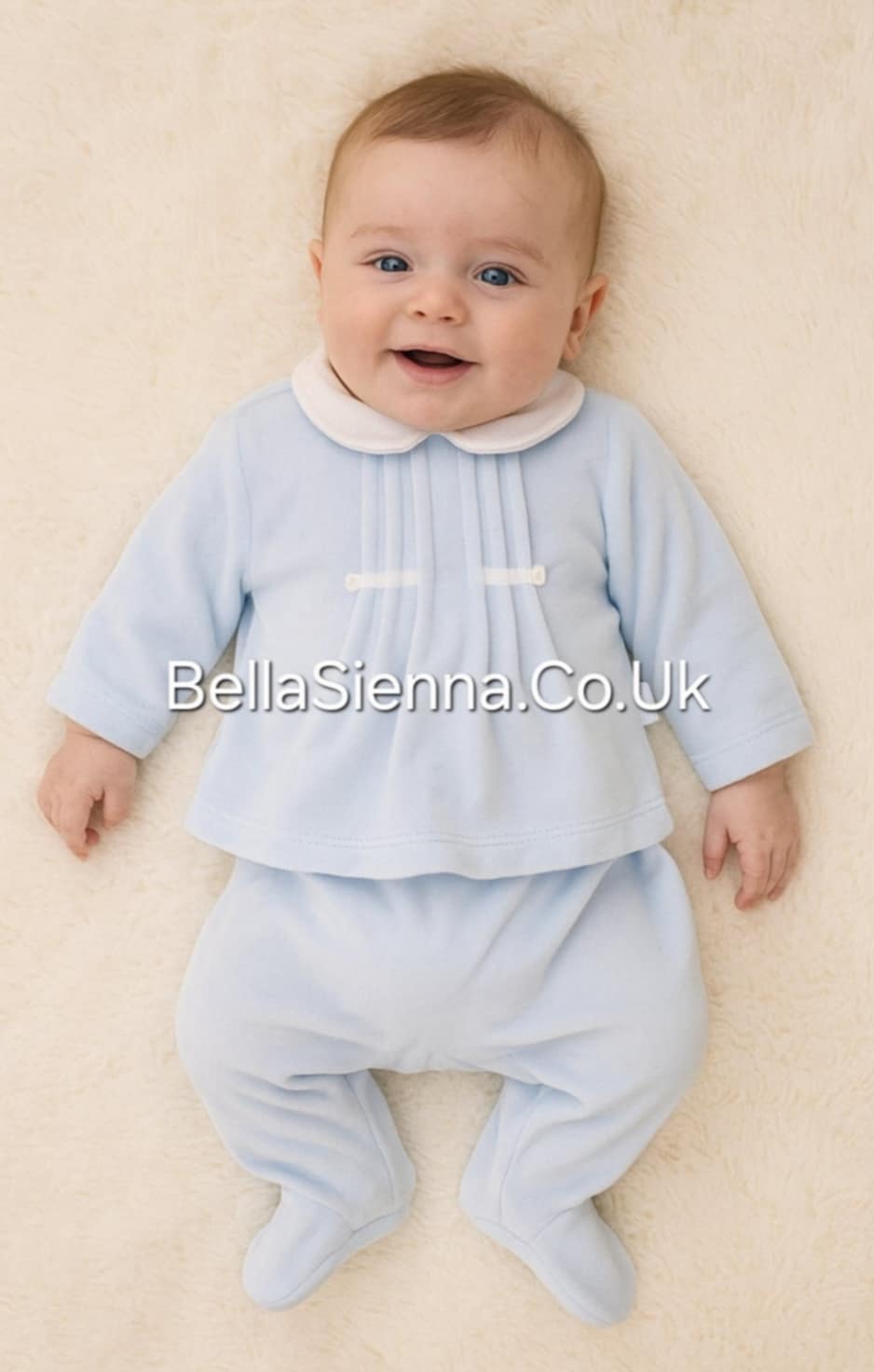 Tutto Piccolo Two Piece Velour Babygrow Set 5498