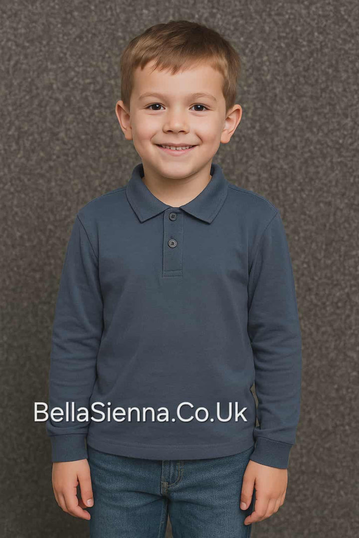 Losan Boys Navy Blue Polo Shirt