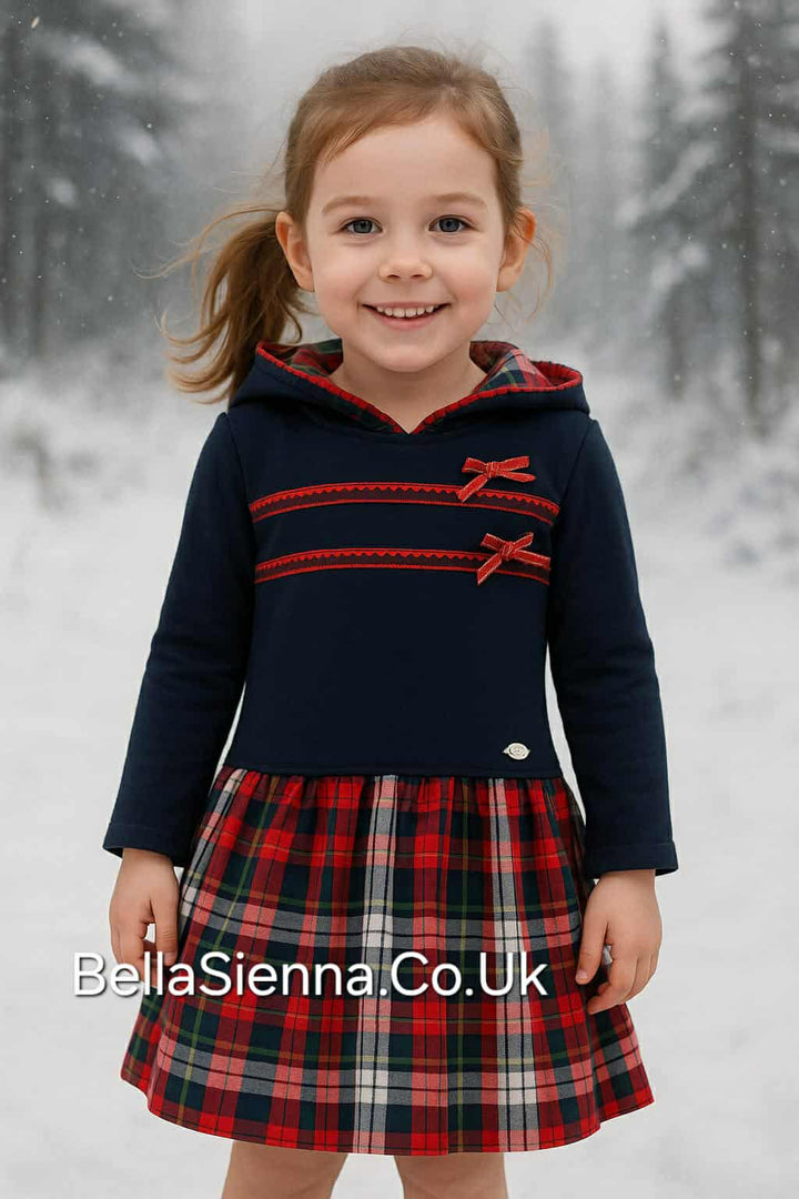 Miranda Winter -  Girls Hooded Christmas  Dress - 251