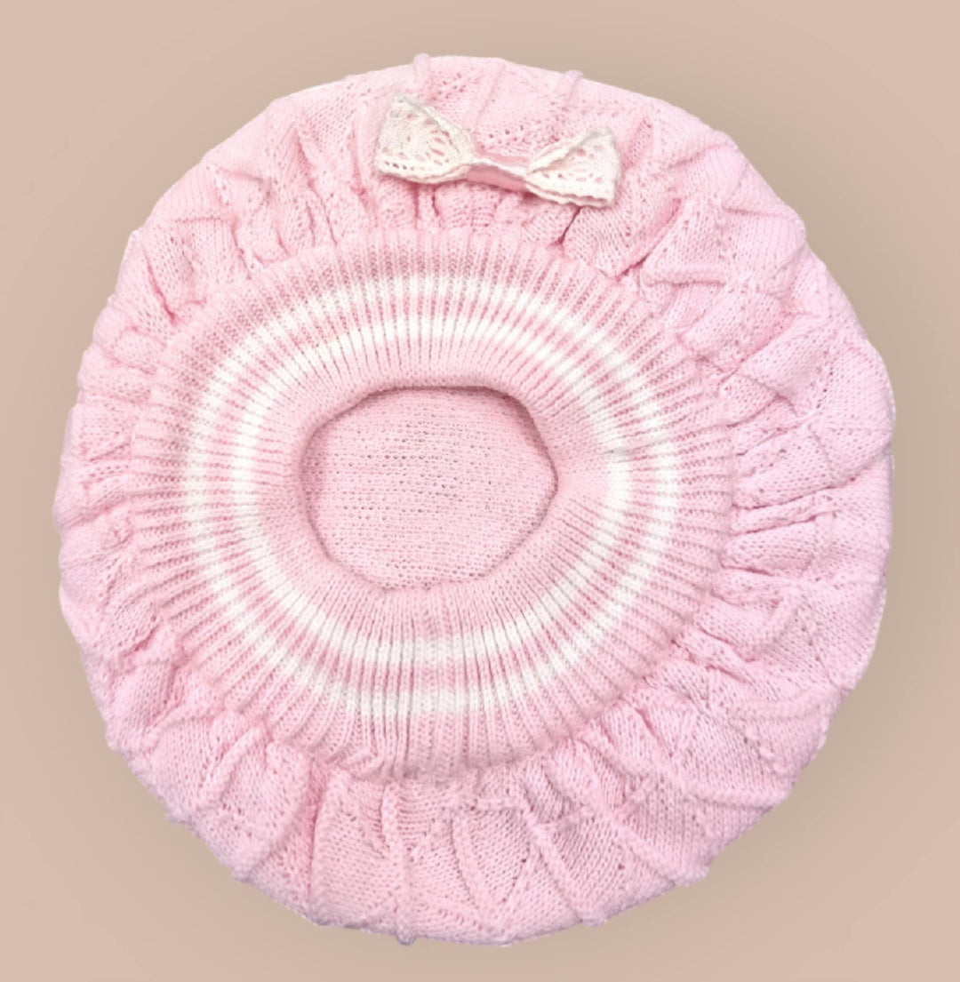 Pretty Originals Luxury Pom Pom Beret And Scarf Set  Pink