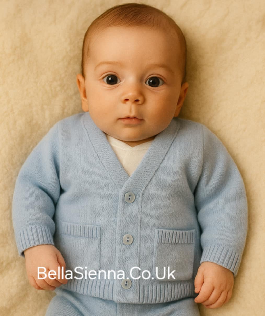 Little Nosh Boys Blue Cardigan 4145