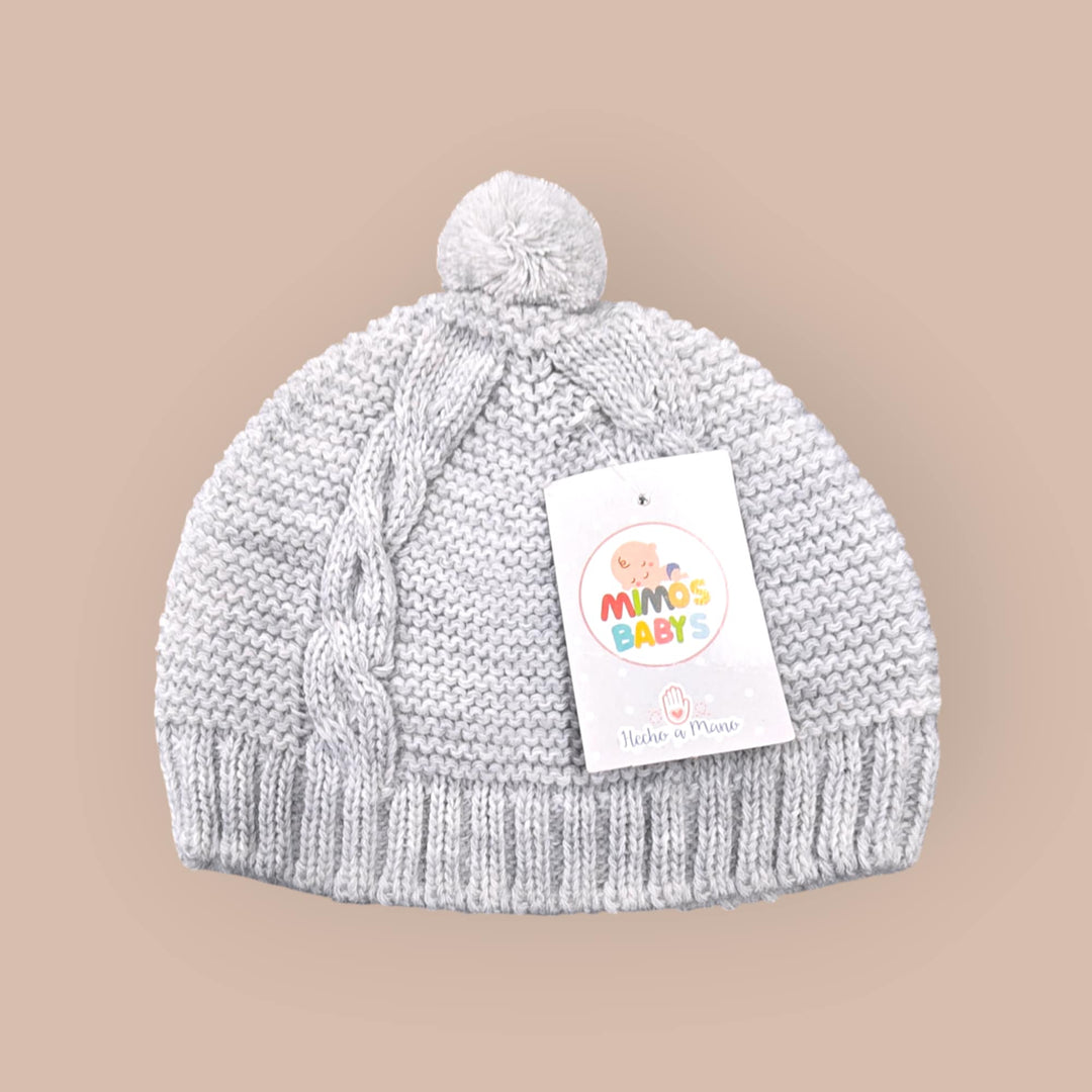 Bella Sienna Newborn Babies Single Pom Pom Hat