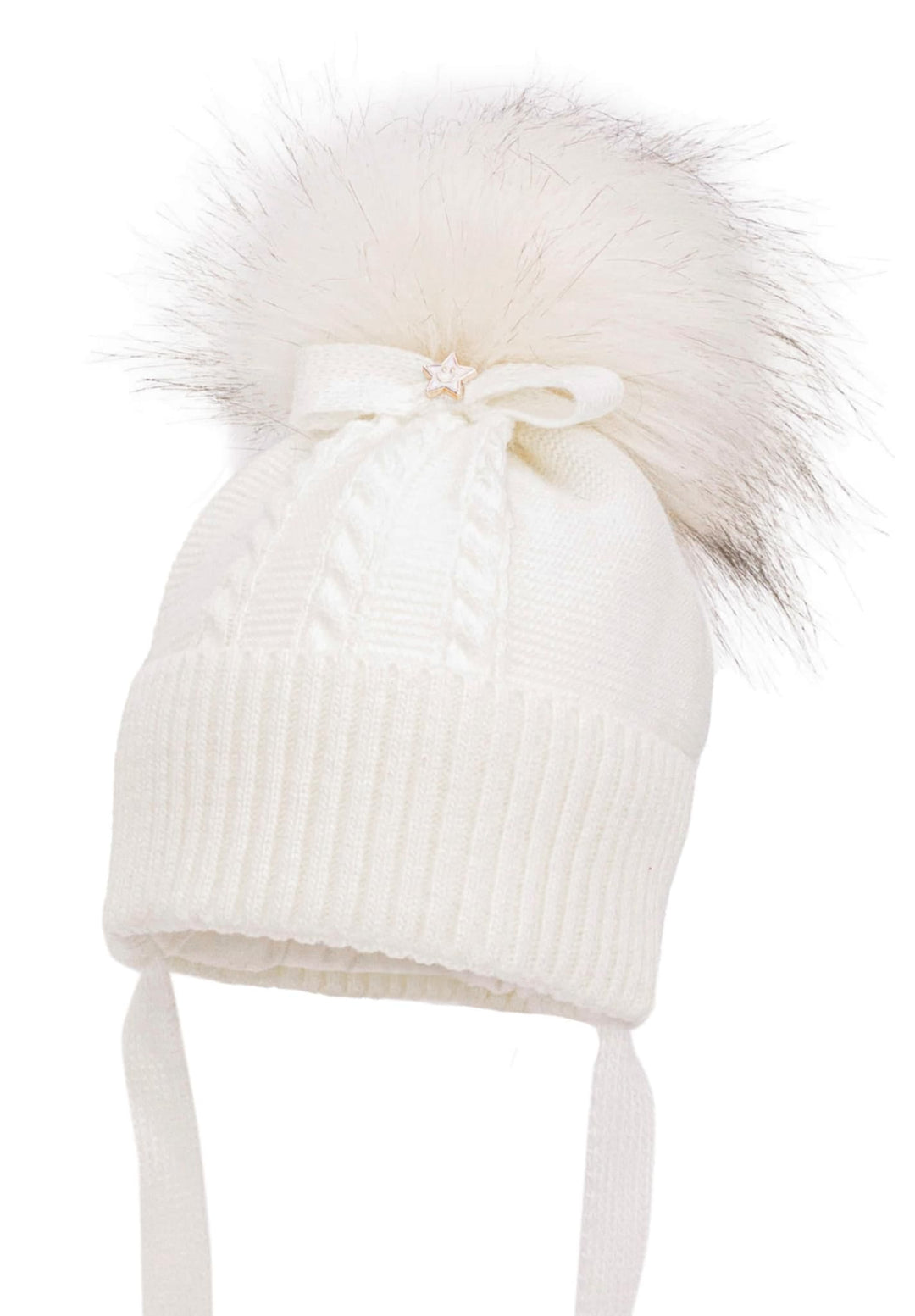 Jamiks Ivory Knitted Hat - VERLE