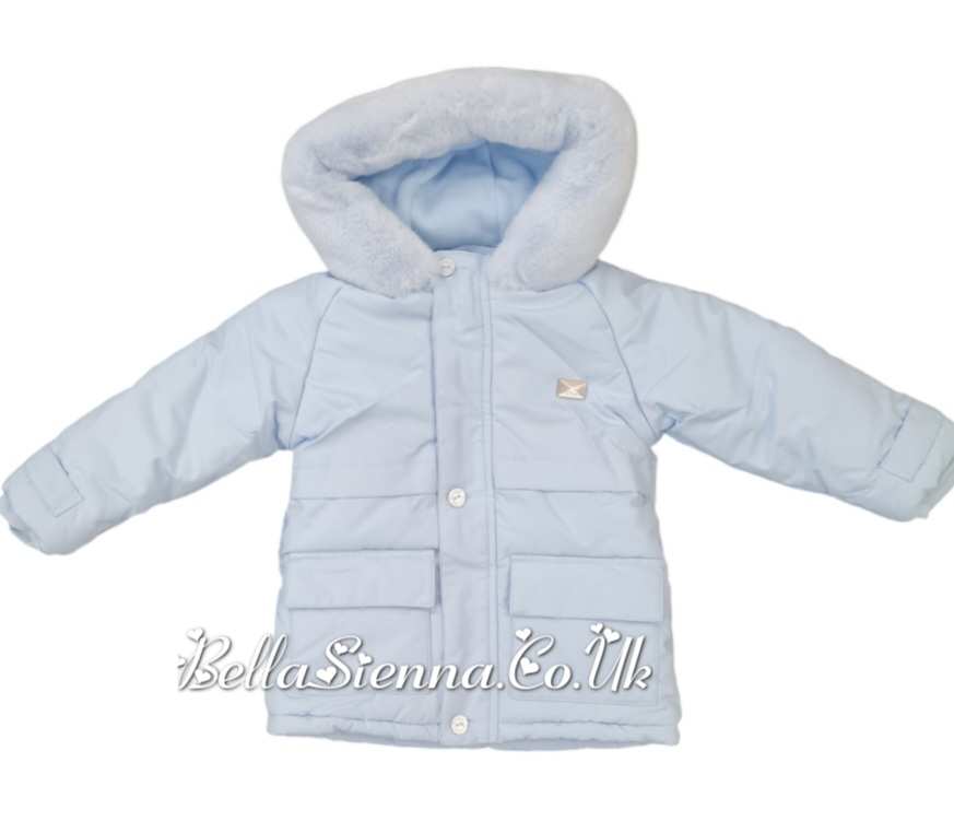 Pale blue baby coat shop