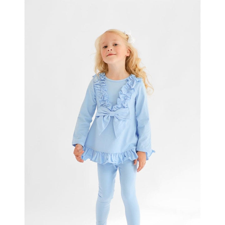 HARRIS KIDS "Faye" Girls Ruffle Bow Tracksuit - Blue