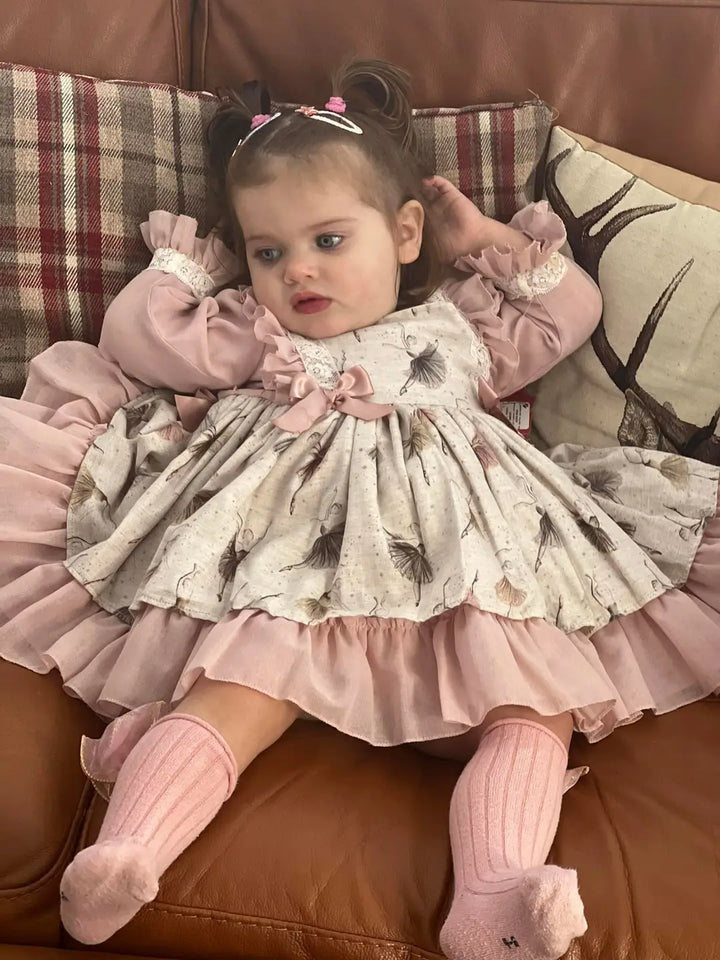 La Marquesita Real Shirley Danza Rosa Puffball Dress