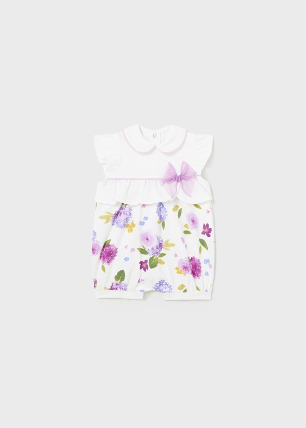 Mayoral Girls Floral Romper - 1704 - Matching Items Available