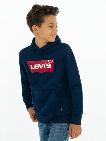 Levi's Navy & Red Screenprint Hoodie - 8E8778-C8D