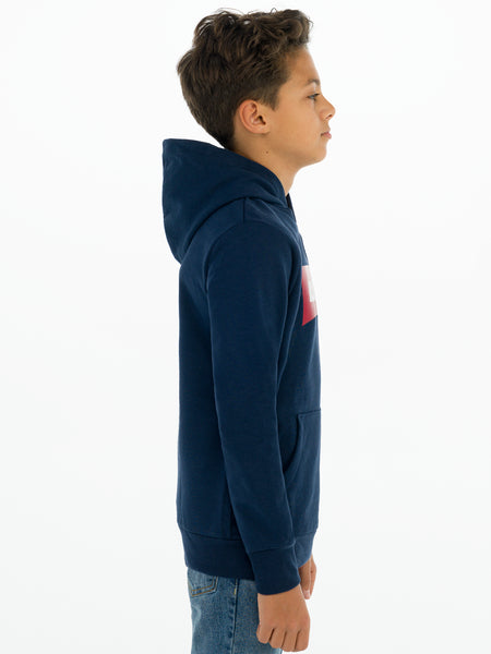 Levi's Navy & Red Screenprint Hoodie - 8E8778-C8D