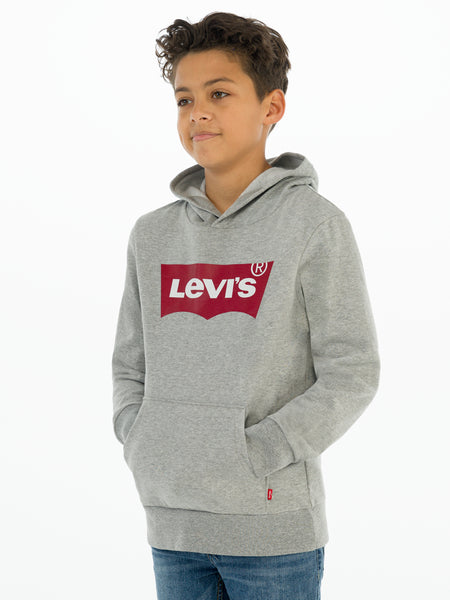 Levi's Grey & Red Screenprint Hoodie - 8E8778-C87
