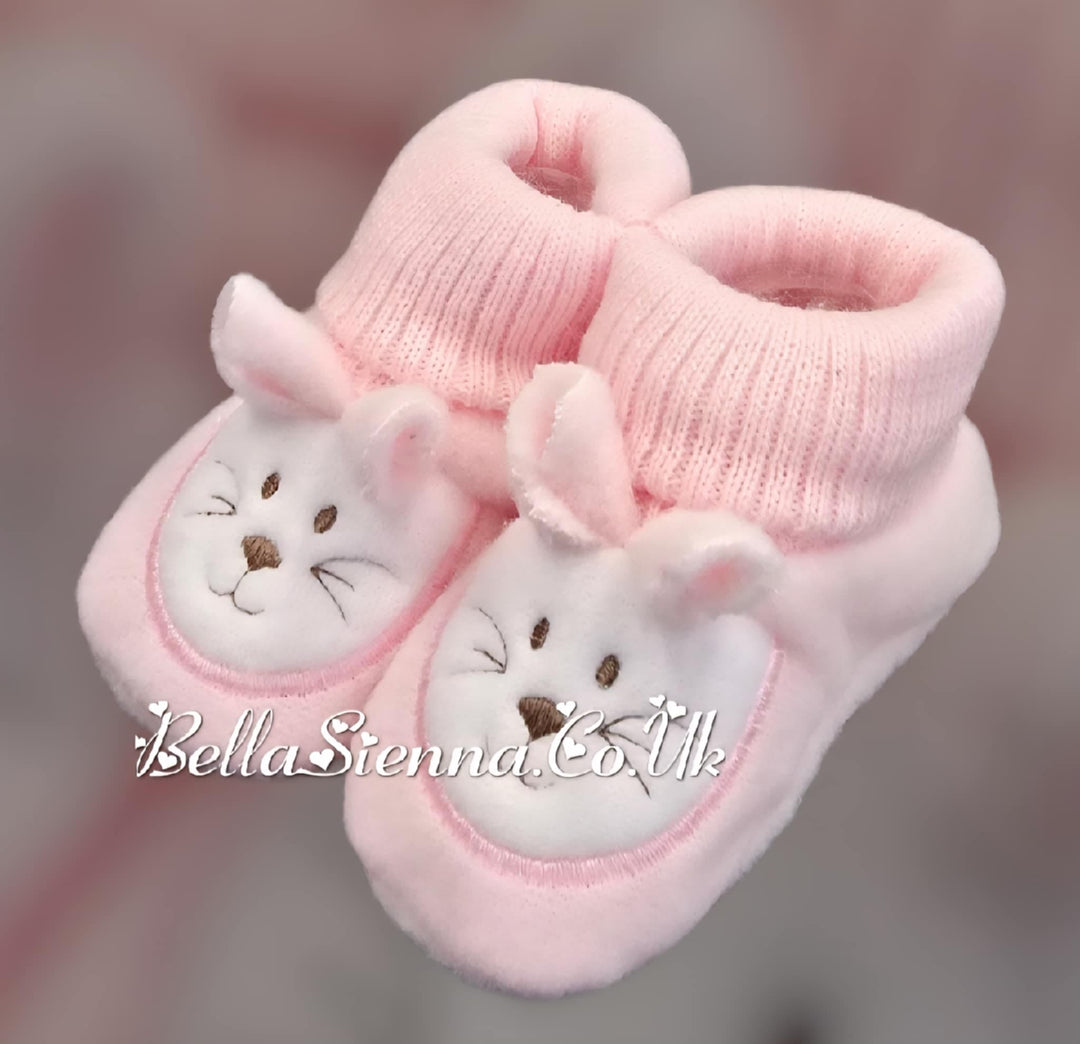 Bella Sienna Pink Bunny Rabbit Booties - 35