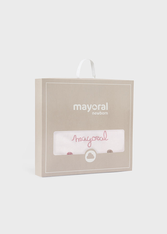 Mayoral Baby Girls Pink Blanket - 9958 - Matching Babygrows Available