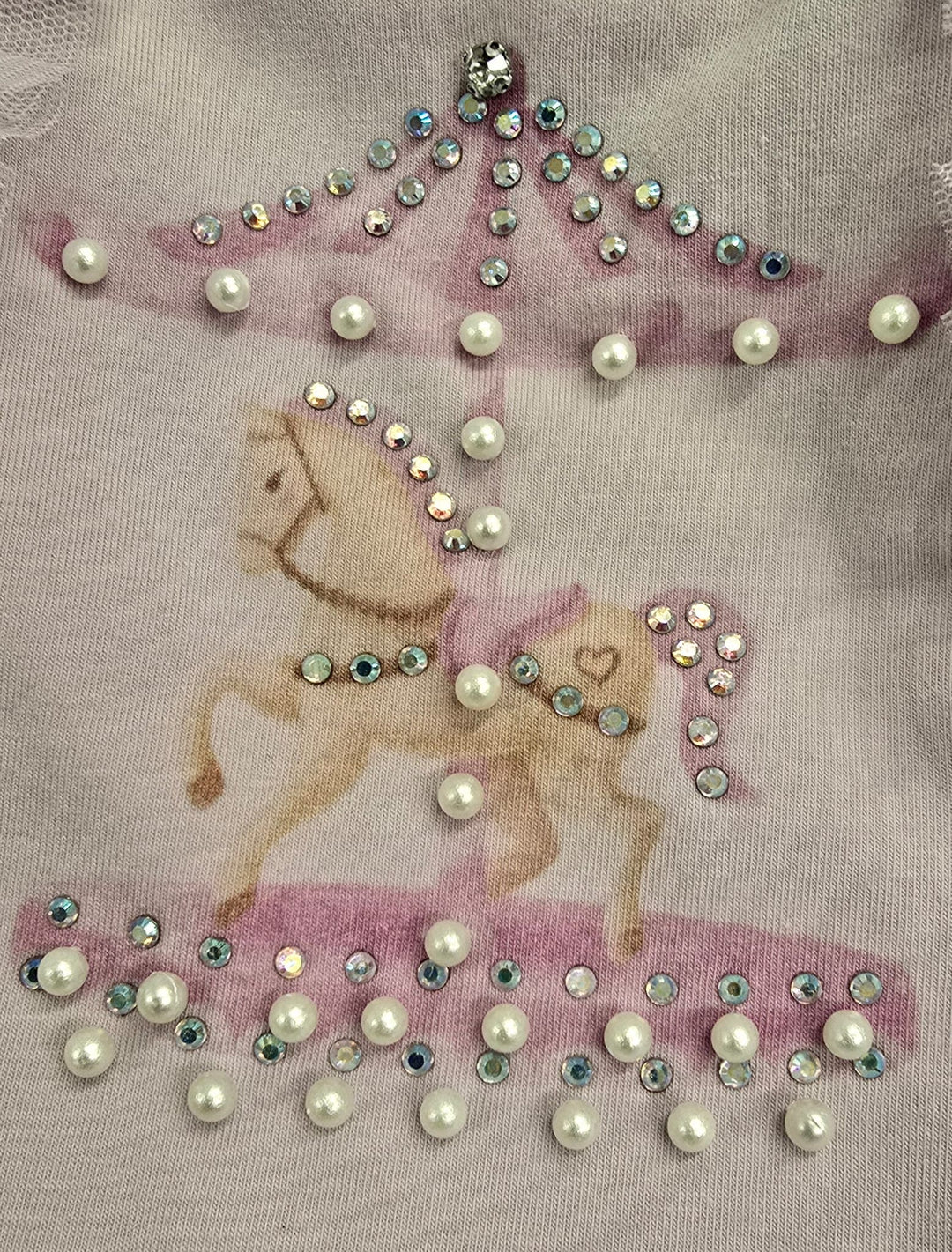 Bella Sienna Lilac "Carousel" Tulle & Bow Leggings Set