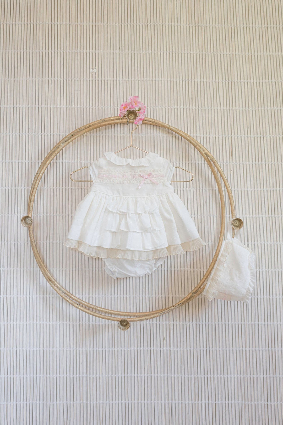 Dolce Petit Ivory Lace Baby Girl Dress Set - 2003 VGB