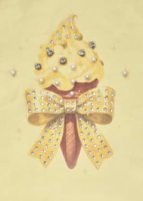 Lemon "Ice Cream" Tulle & Bow Leggings Set