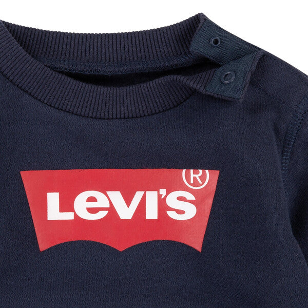 Levi's Navy & Red Crewneck Sweatshirt - 6E9079-C8D