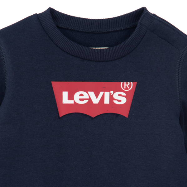 Levi's Navy & Red Crewneck Sweatshirt - 6E9079-C8D