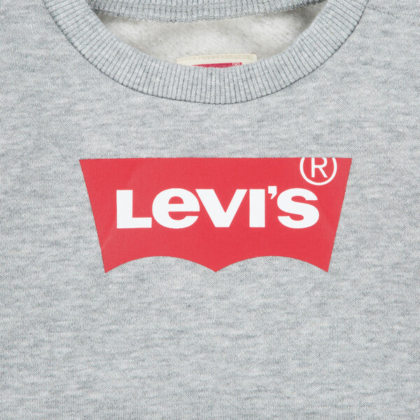 Levi's Grey & Red Crewneck Sweatshirt - 6E9079-C87