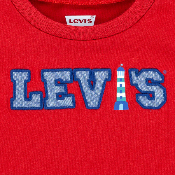 Levi's Red Chambray Applique T-Shirt - 6EM317-R58