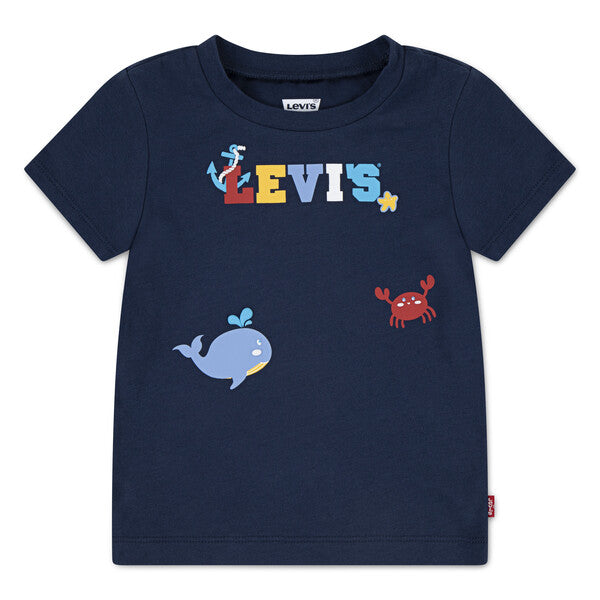 Levi's Costal Critters Navy Blue T-Shirt - 6EM319-C8D