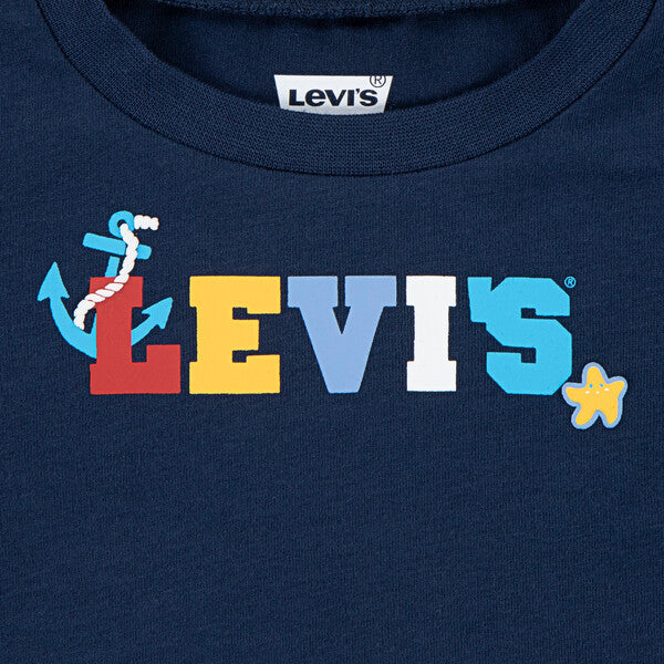 Levi's Costal Critters Navy Blue T-Shirt - 6EM319-C8D