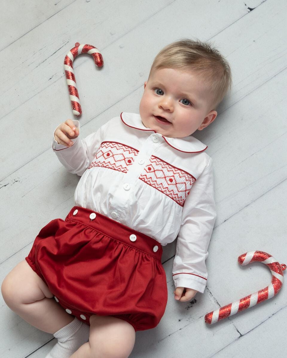 Caramelo Kids Baby Boys Hand Smocked Jampants Set - 251322