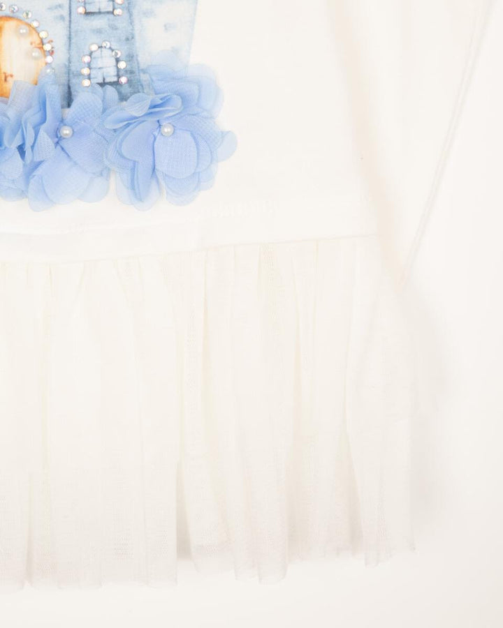 Caramelo Kids *Diamante Castle Leggings Set - 011477 - Sky Blue