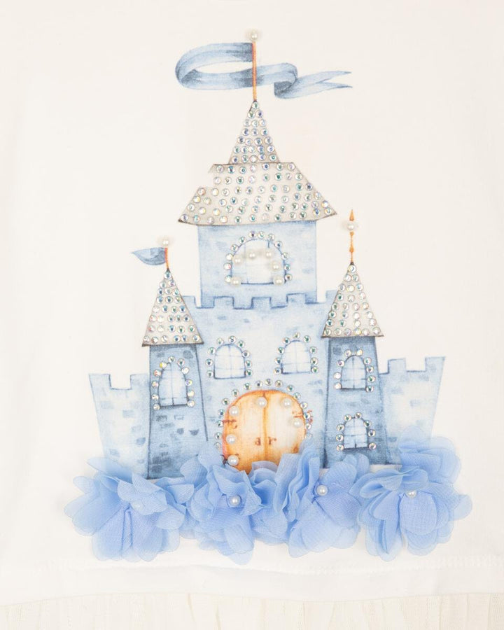 Caramelo Kids *Diamante Castle Leggings Set - 011477 - Sky Blue