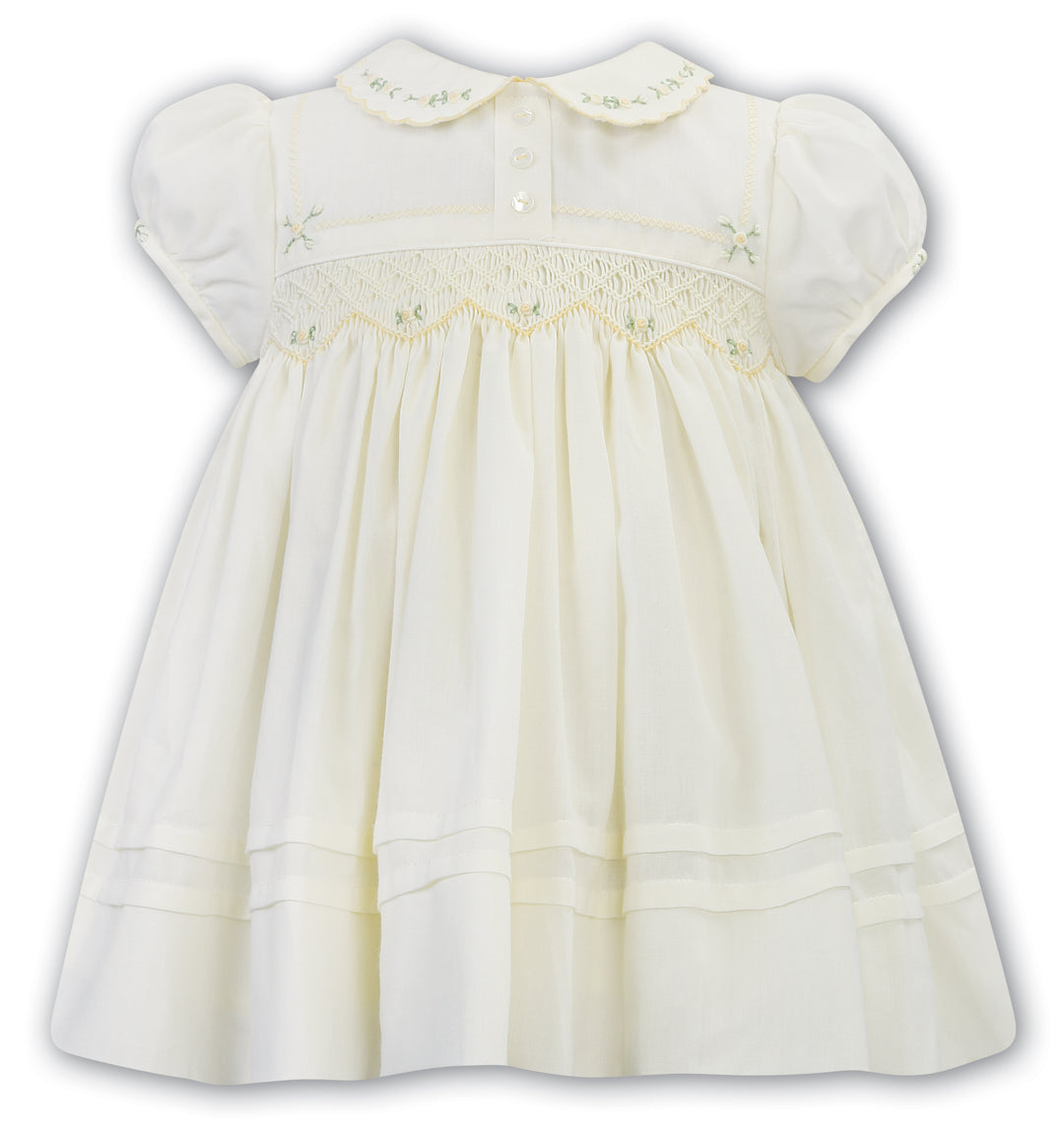 Sarah Louise Lemon Smocked Dress - 012607