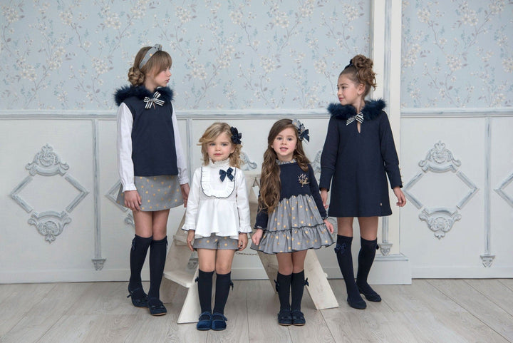 Miranda Hooded Jumper Dress With Faux Fur Hood 0352/V