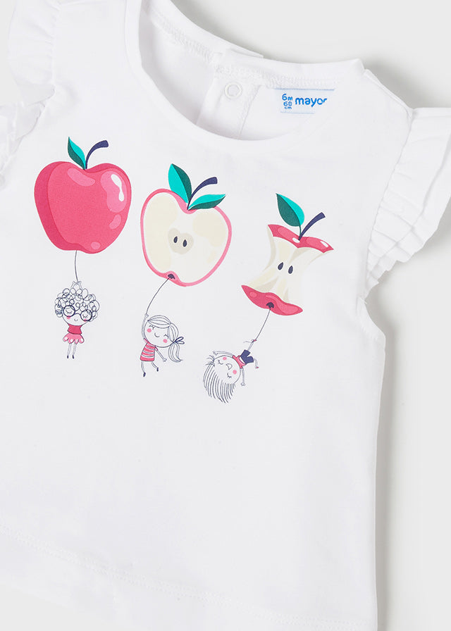 Mayoral ECOFRIENDS patterned short set baby girl 1244