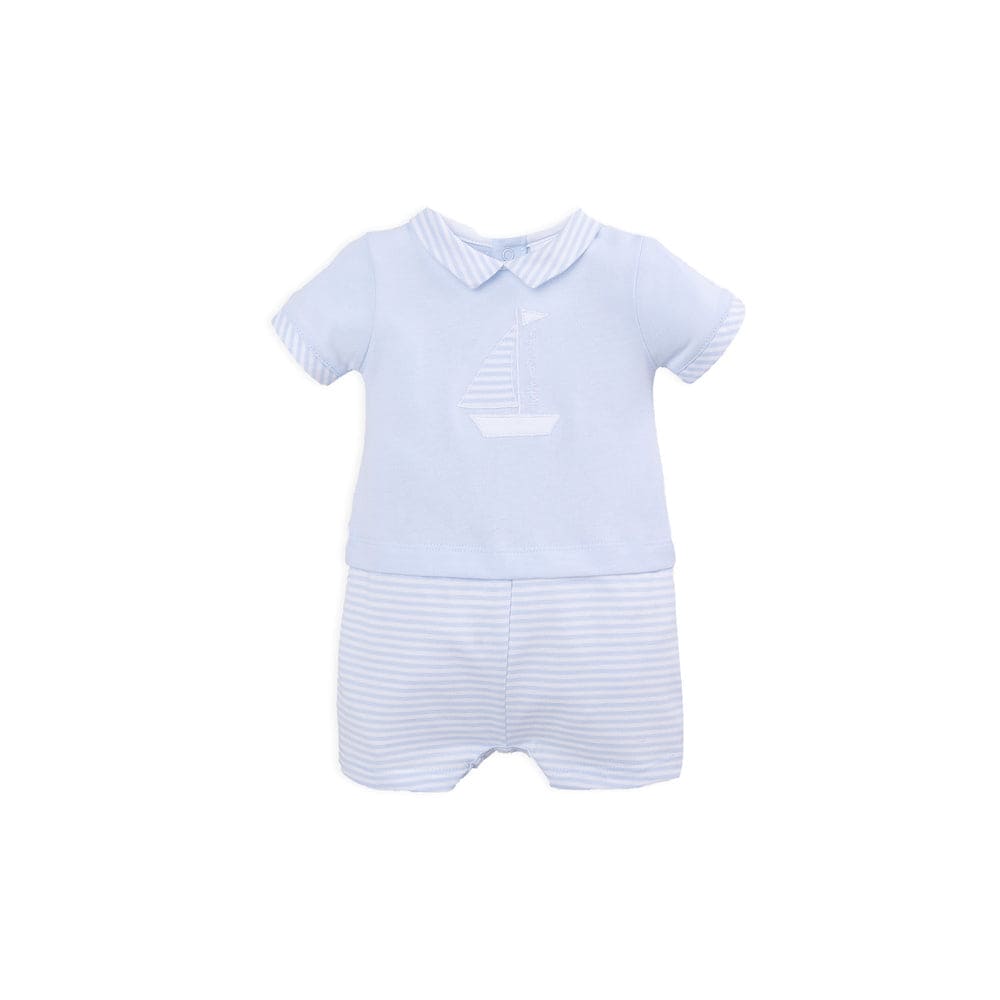 TUTTO PICCOLO ROMPER/SHORTIE SKY BLUE - 3293