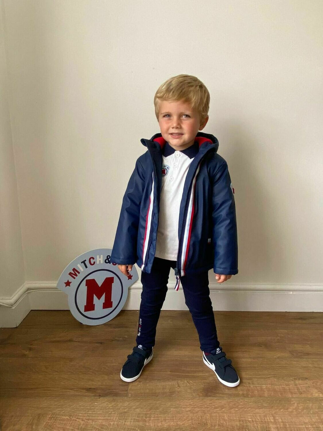 Mitch and Son Navy Coat MS1440 - Justin