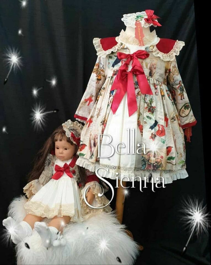 La Marquesita Real Shirley Christmas Dress And Coat - Puffball - LMR