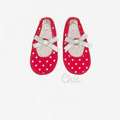 Mayoral Shoe Print Skirt Set Red