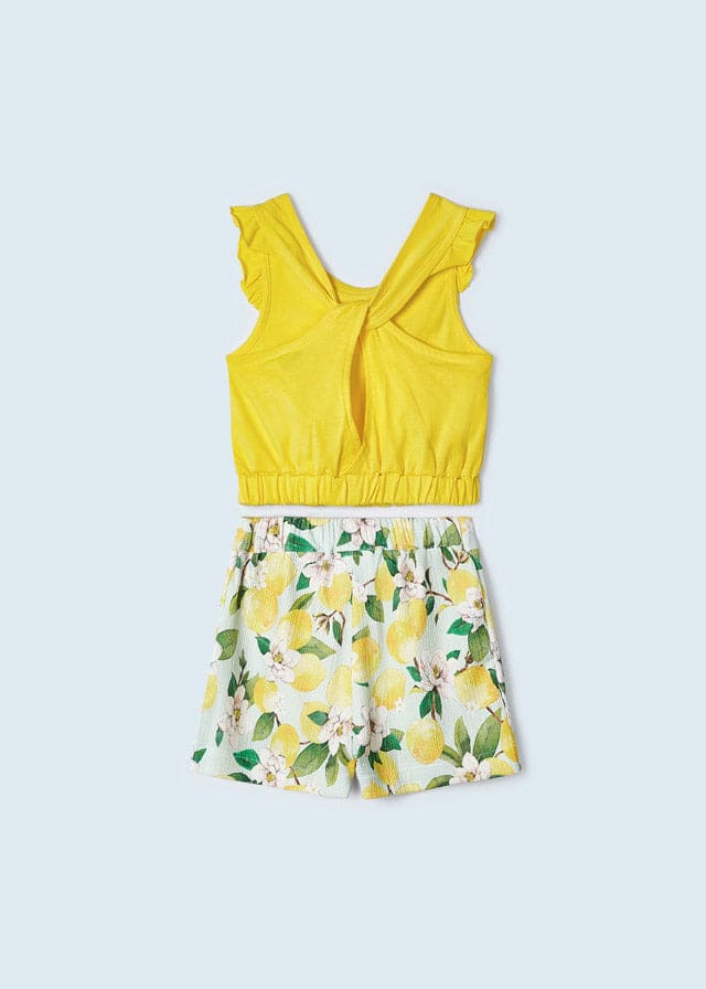 Mayoral Girls Floral Short Set Summer- 3214