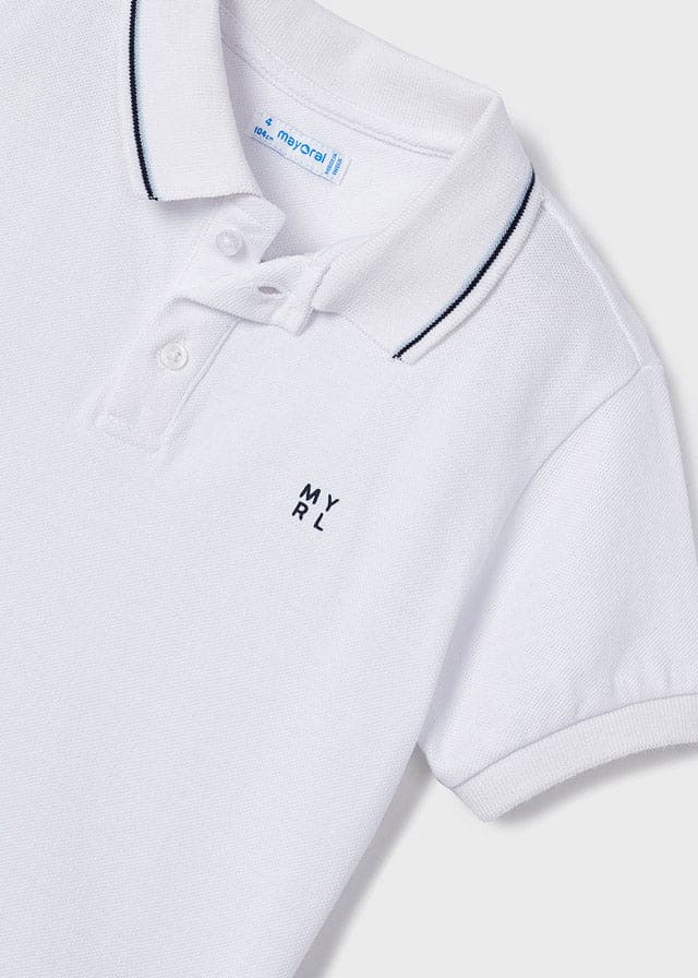 Mayoral Boys White And Navy Smart Short Set - 3241