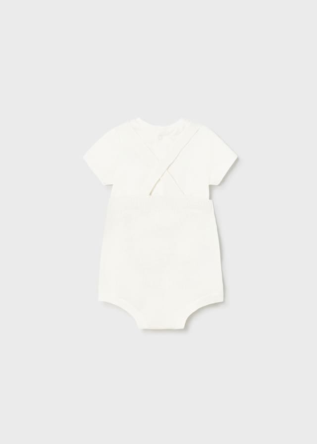 Mayoral Ivory 2 piece sustainable cotton knit set - Unisex - 1608