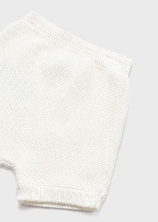 Mayoral Ivory 2 piece sustainable cotton knit set - Unisex - 1251