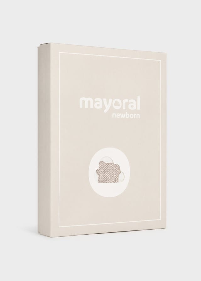 Mayoral Ivory 2 piece sustainable cotton knit set - Unisex - 1251