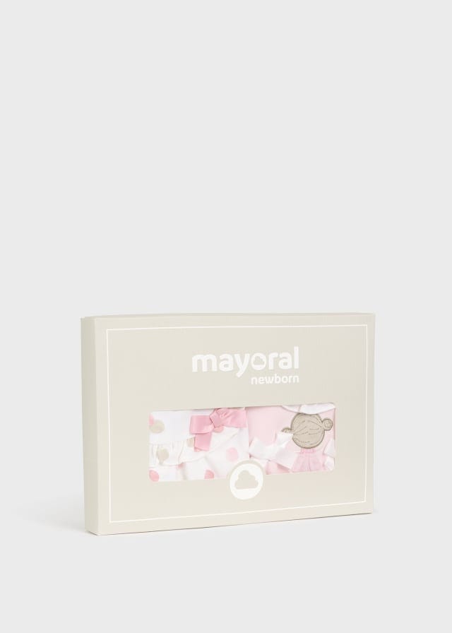 Mayoral Set Of Two Rompers - Rosa Baby - 1737
